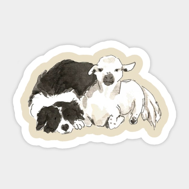 Best Friends Sticker by KatieWellsIllustration1